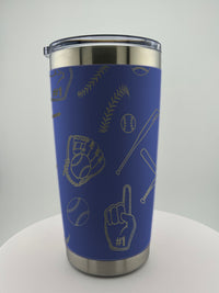 Baseball Doodle 20 0z Tumbler