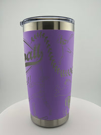 Softball Doodle 20 0z Tumbler