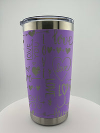 Valentines 20 0z Tumbler