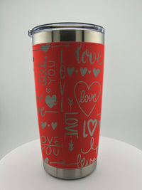 Valentines 20 0z Tumbler