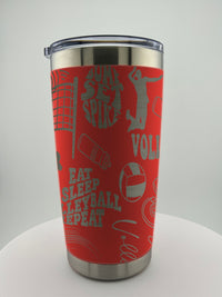 Volleyball 20 0z Tumbler