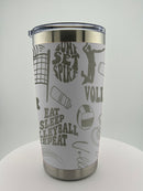 Volleyball 20 0z Tumbler