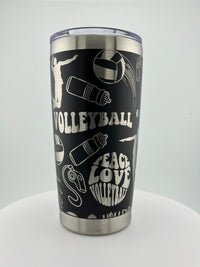 Volleyball 20 0z Tumbler